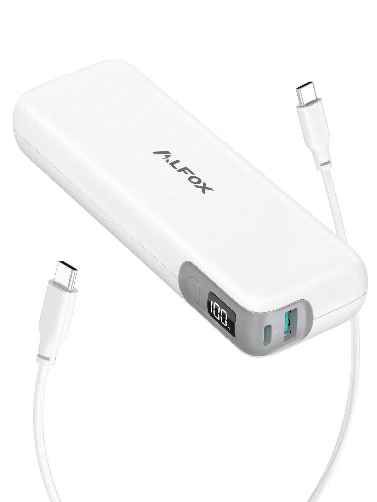 Alfox 30W 15000mAh Slim Power Bank with USB-C PD Fast Charging