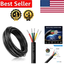 Versatile 14 Gauge Stacked Electrical Wire, 16.4FT Tinned Copper Extension Cable