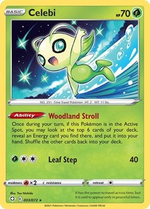 Celebi 003/072 Shining Fates Reverse Holo Rare