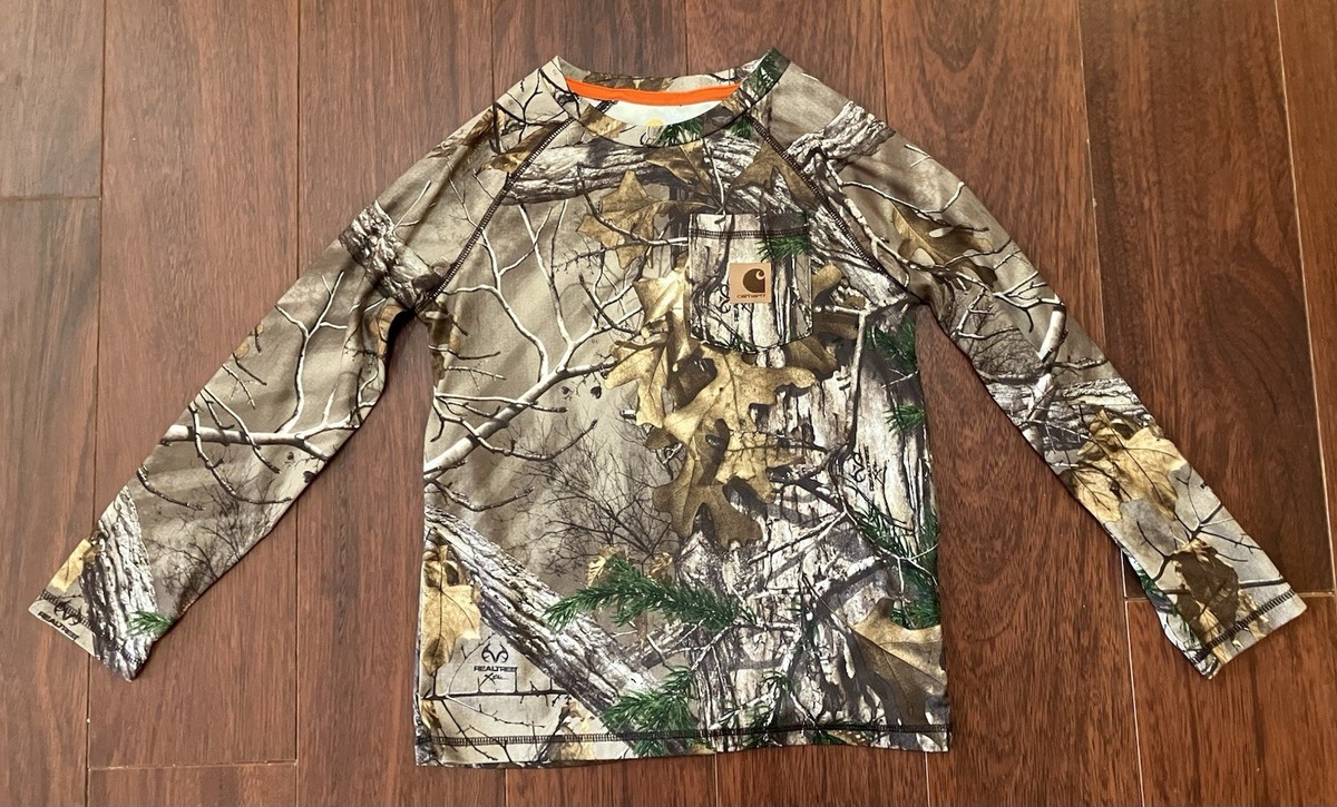 Carhartt Camo Force Long Sleeve Shirt Realtree Hunting Outdoors