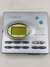 Sony MZ-R91 Walkman Minidisc Recorder Not Working For Parts Light Blue