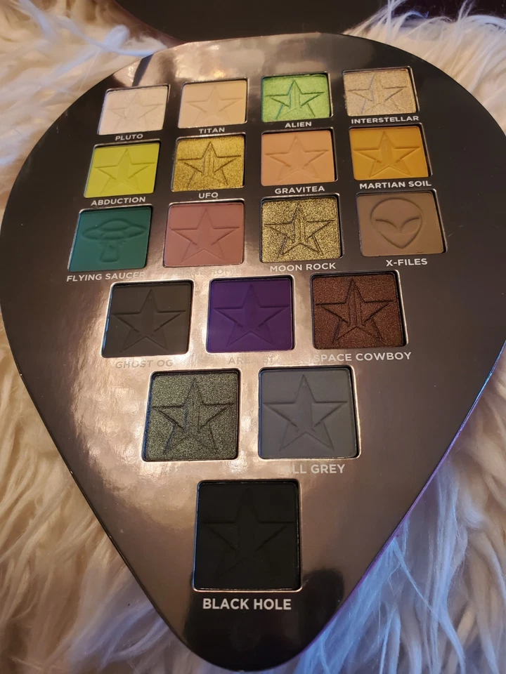 Jeffree Star Alien Eyeshadow Palette – Rare Discontinued 18 Shade Holiday Set. - Image 4 of 4