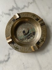 Vintage Messing Ascher, Aschenbecher, Zigarrenascher m. Verzierungen Ente usw.