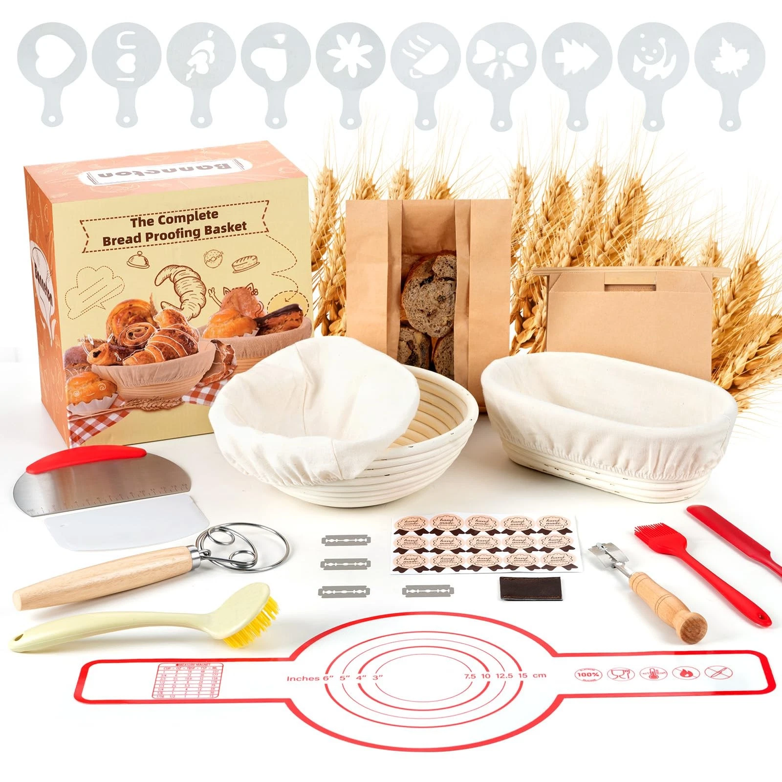 Ocean Ice Sourdough Bread Baking Supplies, Sourdough Starter Kit, 9" Round an...
Opens in a new wind