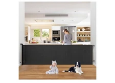 PRObebi Retractable Baby & Dog Gate - Extends to 110" Wide, 34" Tall, for Stairs