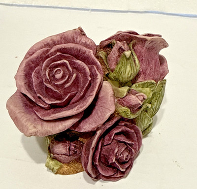 Harmony Kingdom DOUBLE VIOLET ROSE Lord Byron's Harmony Garden  Limited Edition