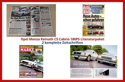 Opel Monza Keinath C5 Cabrio 180PS Literaturpaket - 2 komplette Zeitschriften