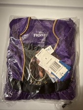 Disney Princess Frozen Anna Fantasy Nightgown Pajamas Costume Purple New Size 4