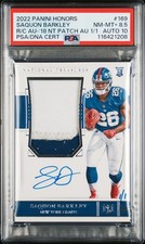 2022 PANINI HONORS RECOLLECTION COLL AUTOS SAQUON BARKLEY 1/1 PSA 8.5 AUTO 10