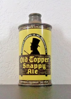 OLD TOPPER SNAPPY ALE CONE TOP BEER CAN Rochester New York IRTP