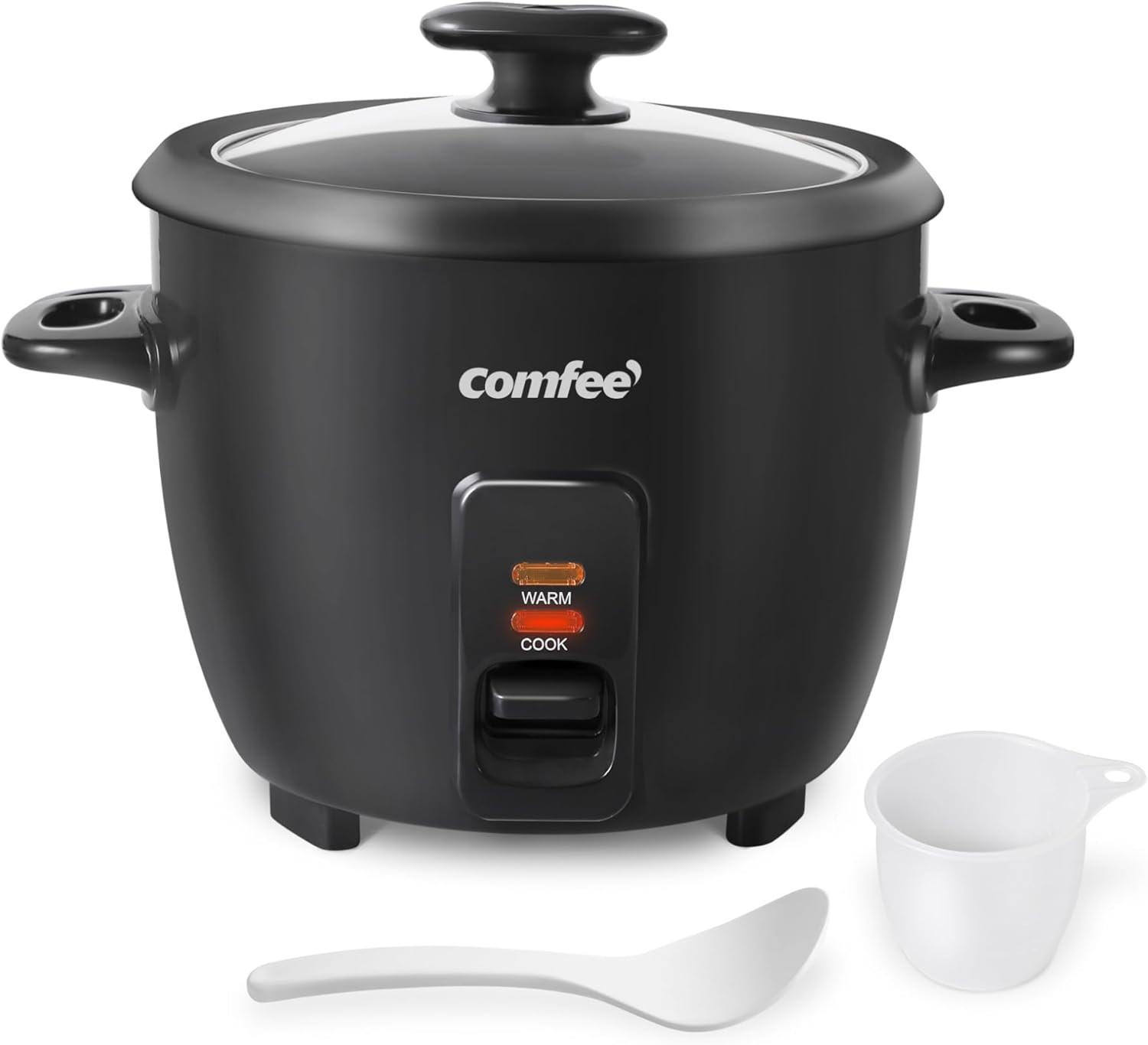 Rice Cooker, 6-Cup Cooked/3-Cup Uncooked, Removable Non-Stic