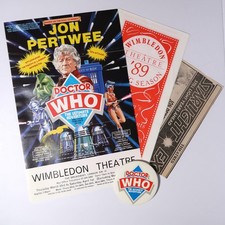 Wimbledon Theatre 1989 Doctor Who Ultimate Adventure Jon Pertwee Memorabilia