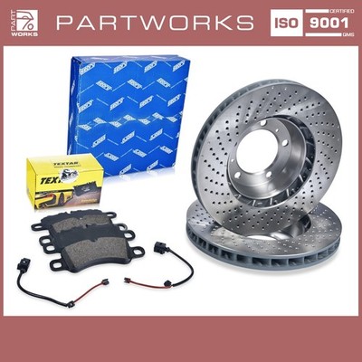 Brake discs + brake pads + WK for Porsche 991 3.0 Carrera 982 2.5 S front
