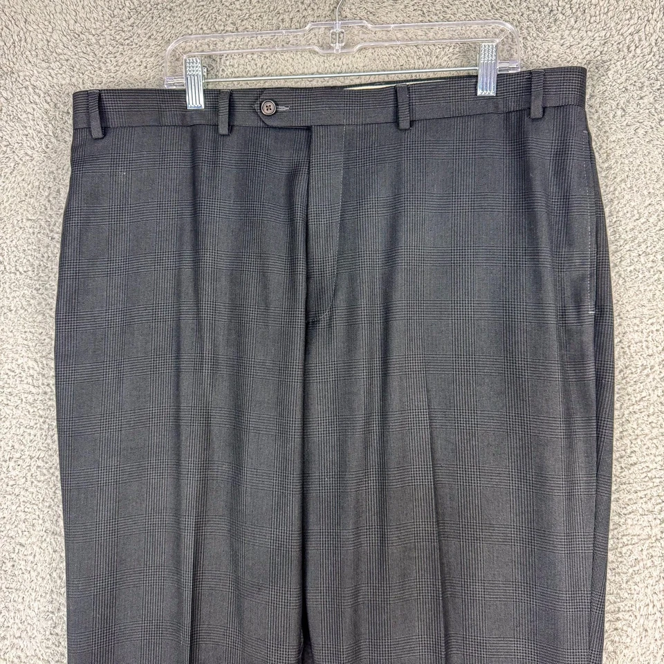 Pantalones Lauren Ralph Lauren Para Hombre 40x31 Gris Vestido a Cuadros Pantalones Lavables Foto 4 de 4