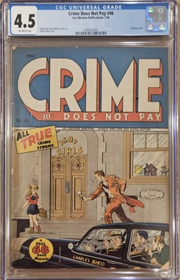 Crime Does Not Pay #46 CGC 4.5 Classic Charles Biro Kidnapping Cover 1946