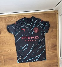 MANCHESTER CITY 2023  THIRD FOOTBALL SHIRT SOCCER JERSEY PUMA sz S MEN