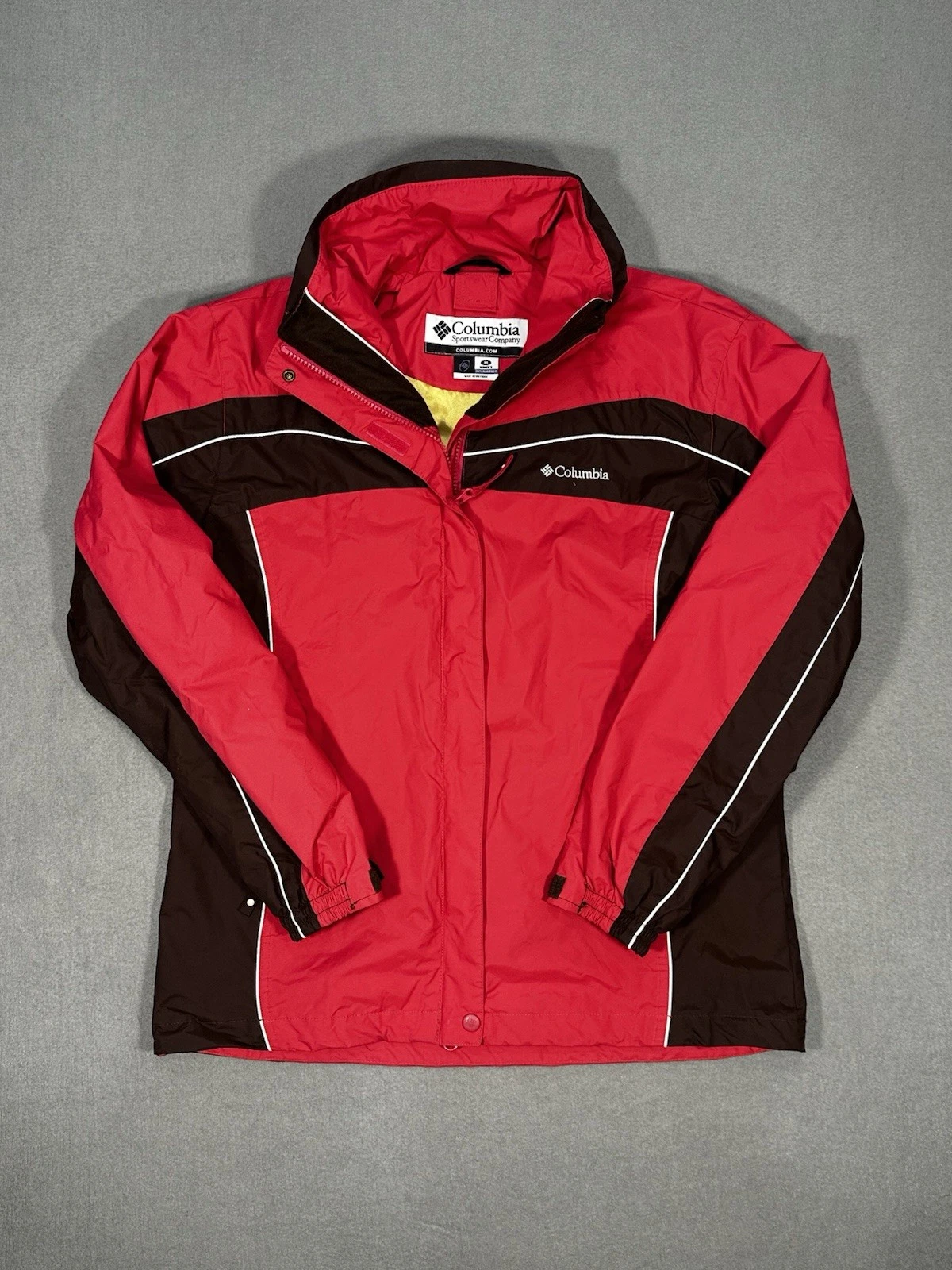 Columbia Interchange Jacket Womens Medium Red Waterproof Ski Coat