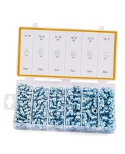  Grease Fittings Kitpc Hydraulic Grease Zerk Assortment: 1/4" 1/8" SAE 150