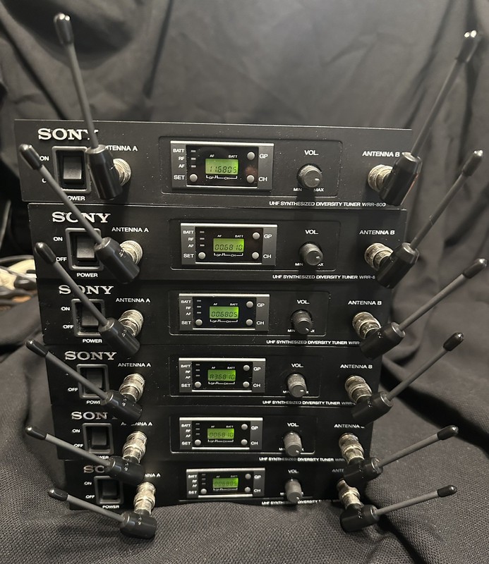 SIX PACK!   Sony WRR-800A UHF Receivers. 794-805MHz Tested!