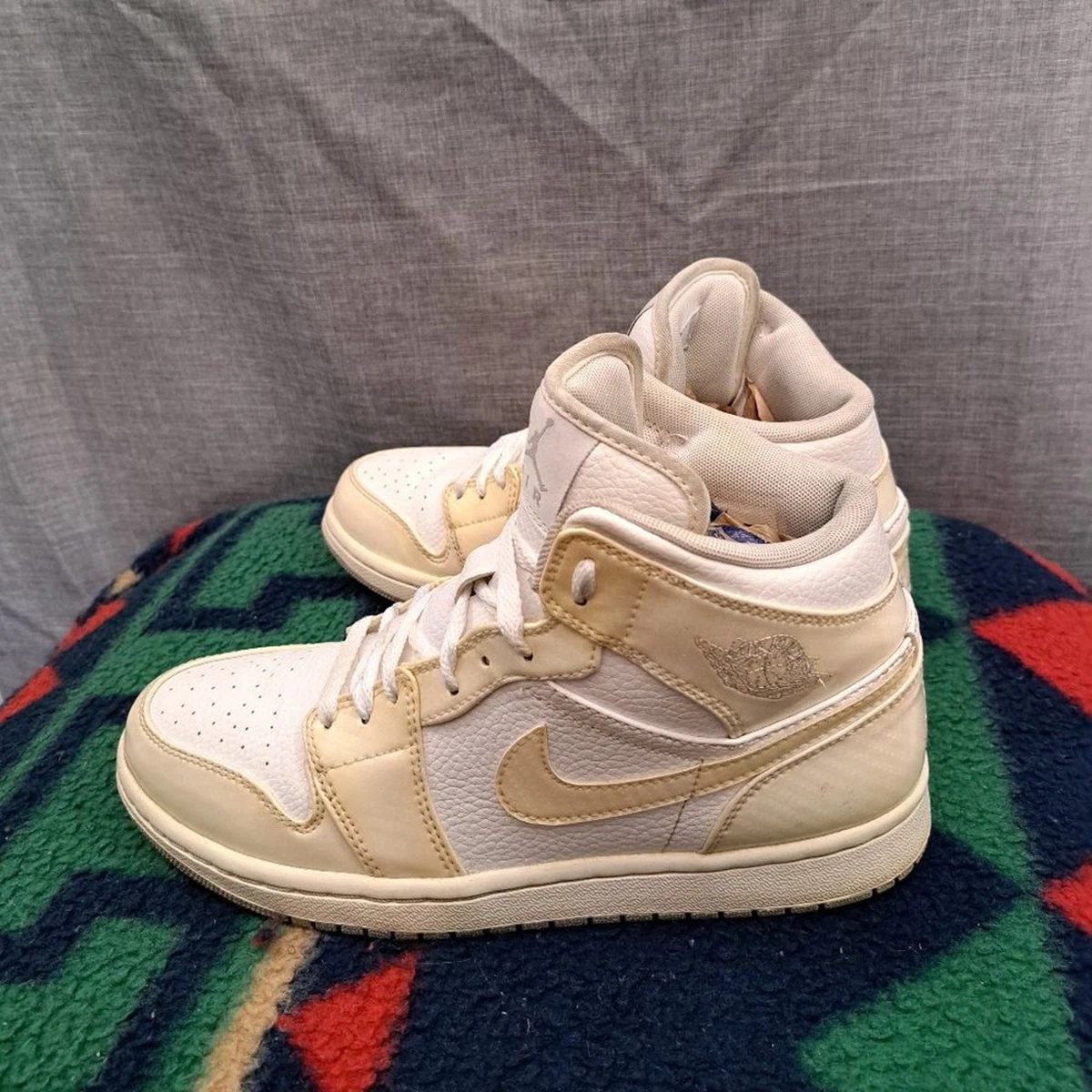 %Nike Air Jordan 1 Phat White Wolf Grey 364770-102 Men Size 8.5 AJ15 Jordan 1 Phat White Wolf Grey for sale | eBay main image 2