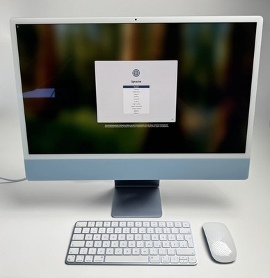 Apple iMac 24'' 4,5K A2439 M1 8GB 256GB Blau 7-Core GPU