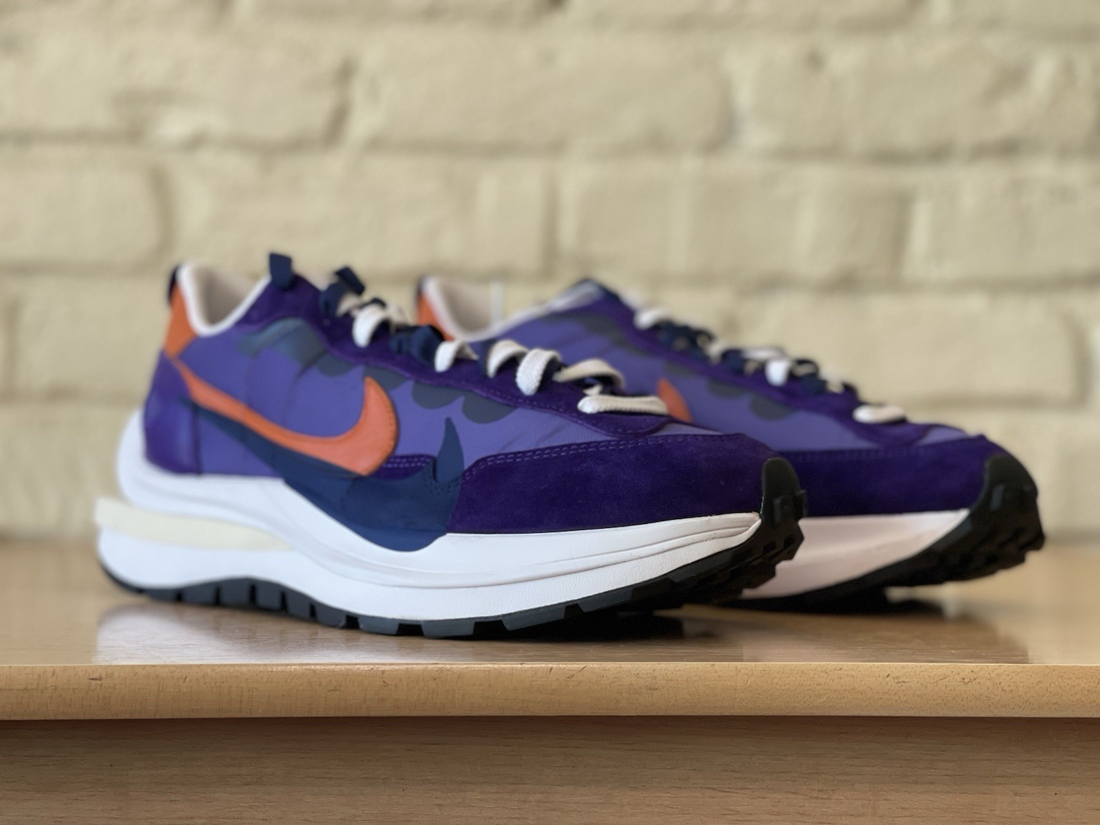 SACAI X NIKE Nike VaporWaffle x Sacai Dark Iris Campfire Orange DD1875 500 Uomo Taglia 13 Nuove