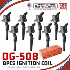 8PCS Ignition Coils DG508 Fit For Ford F150 4.6L 5.4L 6.8L LINCOLN MERCURY
