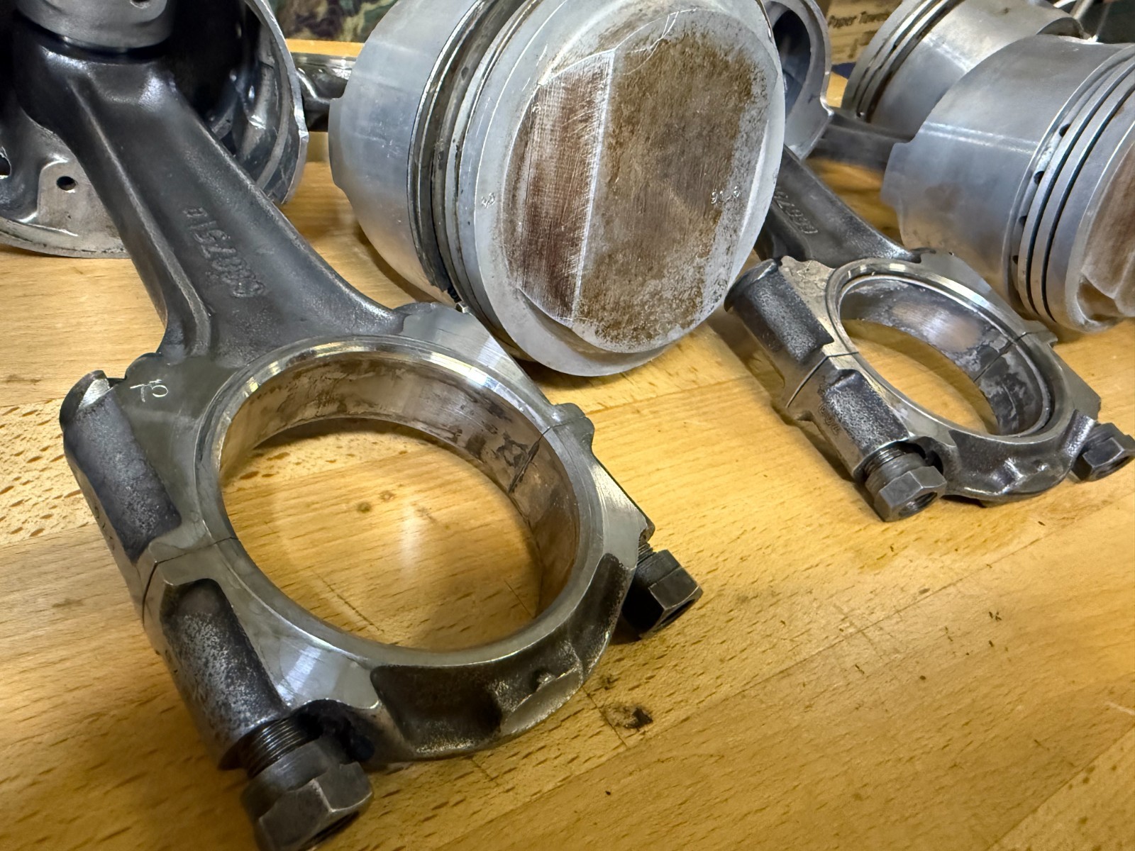 Maserati Merak SS 77 78 79 Pistons & Connecting Rods x6 3.0L EXCELLENT low miles