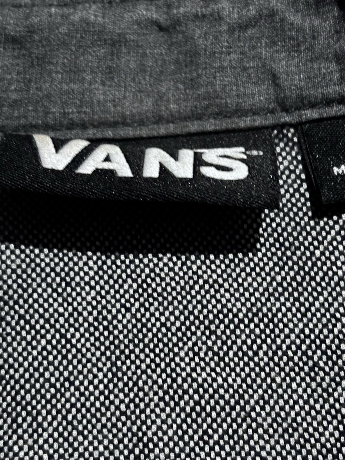 Vans Men Gray Solid Long Sleeve Button Down Shirt… - image 3