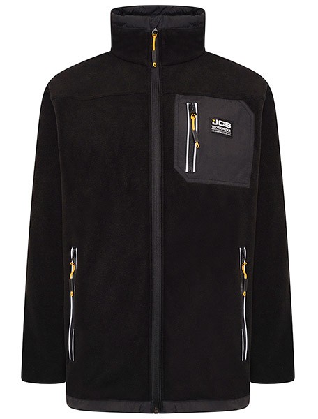 Jcb Workwear Trade Fleece Full Zip Black Size M