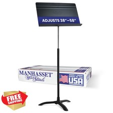 Manhasset Symphony Music Stand 48TA Black Adjustable Height 38"-58" USA