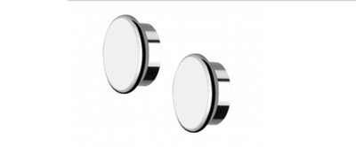KV Closet-Pro HD Heavy Duty End Caps, Brushed Nickel Finish, Steel Material