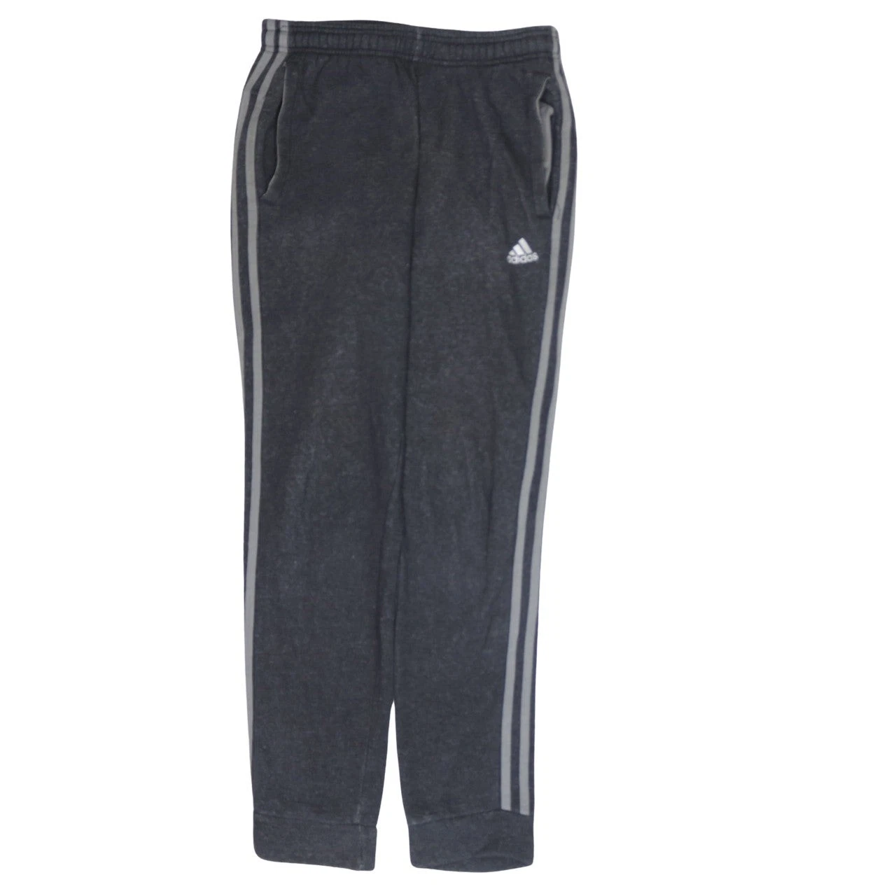 Adidas Men's Grey Jogger Trousers S Regular Fit Fleece