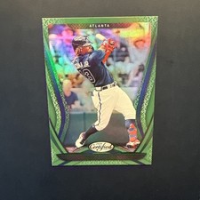 2020 Panini Chronicles Certified Baseball #13 Ronald Acuna Jr. Green Foil