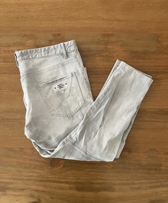 DSQUARED2 Tidy Biker Jeans Größe 54 Grau Distressed Original Made in Italy