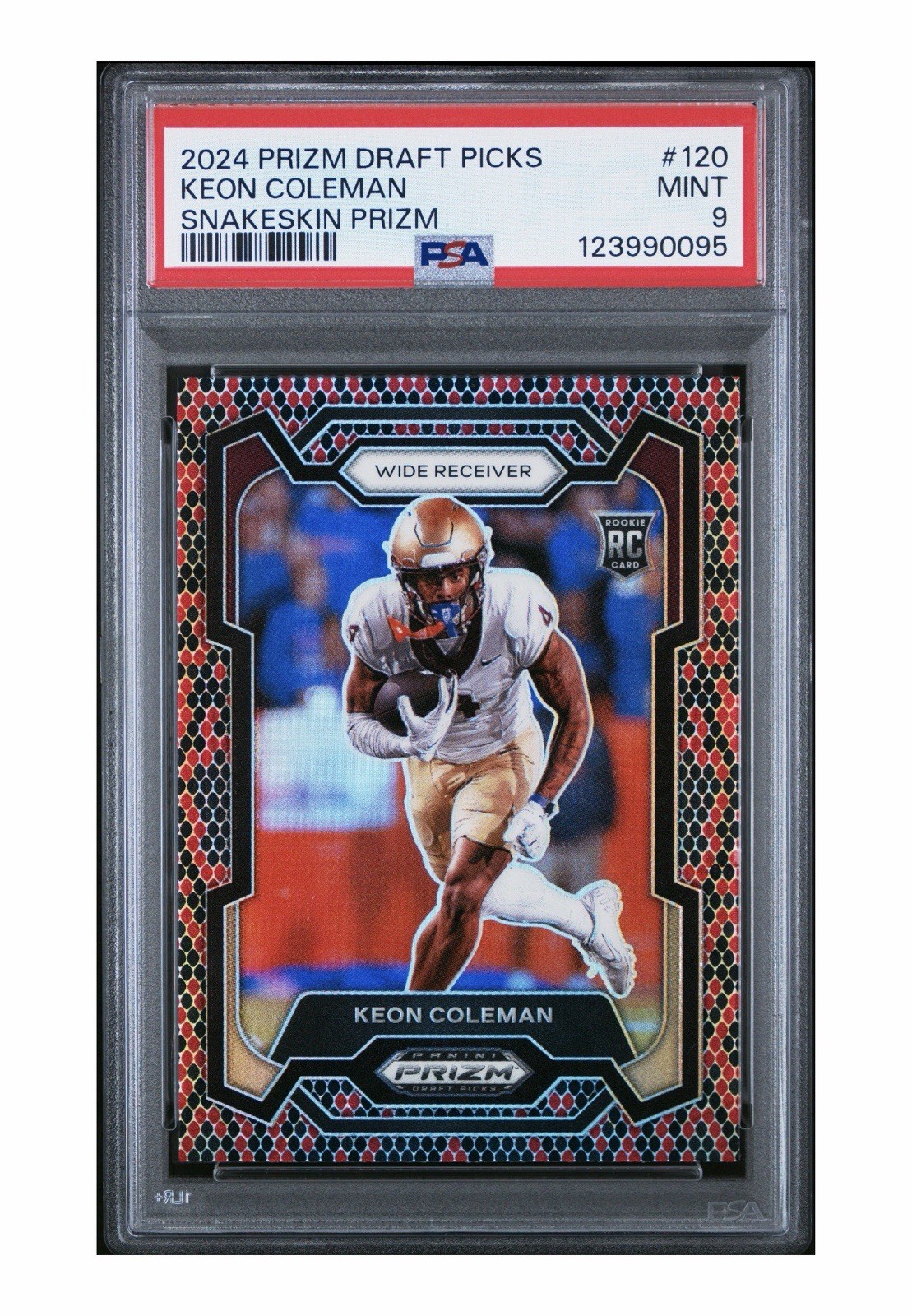 2024 Panini Prizm Draft Picks - Keon Coleman #120 Snake Skin Prizm (RC)