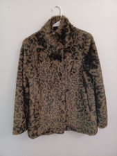 Velvet by Graham & Spencer Faux Leopard Coat Garnet Hill Exclusive Womens  Sz M