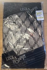 Vintage 1980s Legs A Poppin Panty Hose RARE Patterned Pantyhose Bow Fishnet NEW