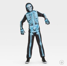 Kids' X-Ray Skeleton Halloween Costume Jumpsuit - Hyde and EEK Large