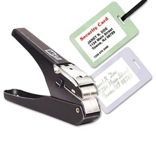 Advantus Corporation MCG16500 Badge & Slot Punch- Black & Chrome