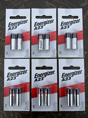 Lot Of 6 New Energizer A23 Batteries 2-Pk A23BPZ-2 Mini Alkaline 12 Vcc Battery