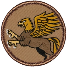 Hippogriff Patrol Patch - 2" Round Embroidered Patch