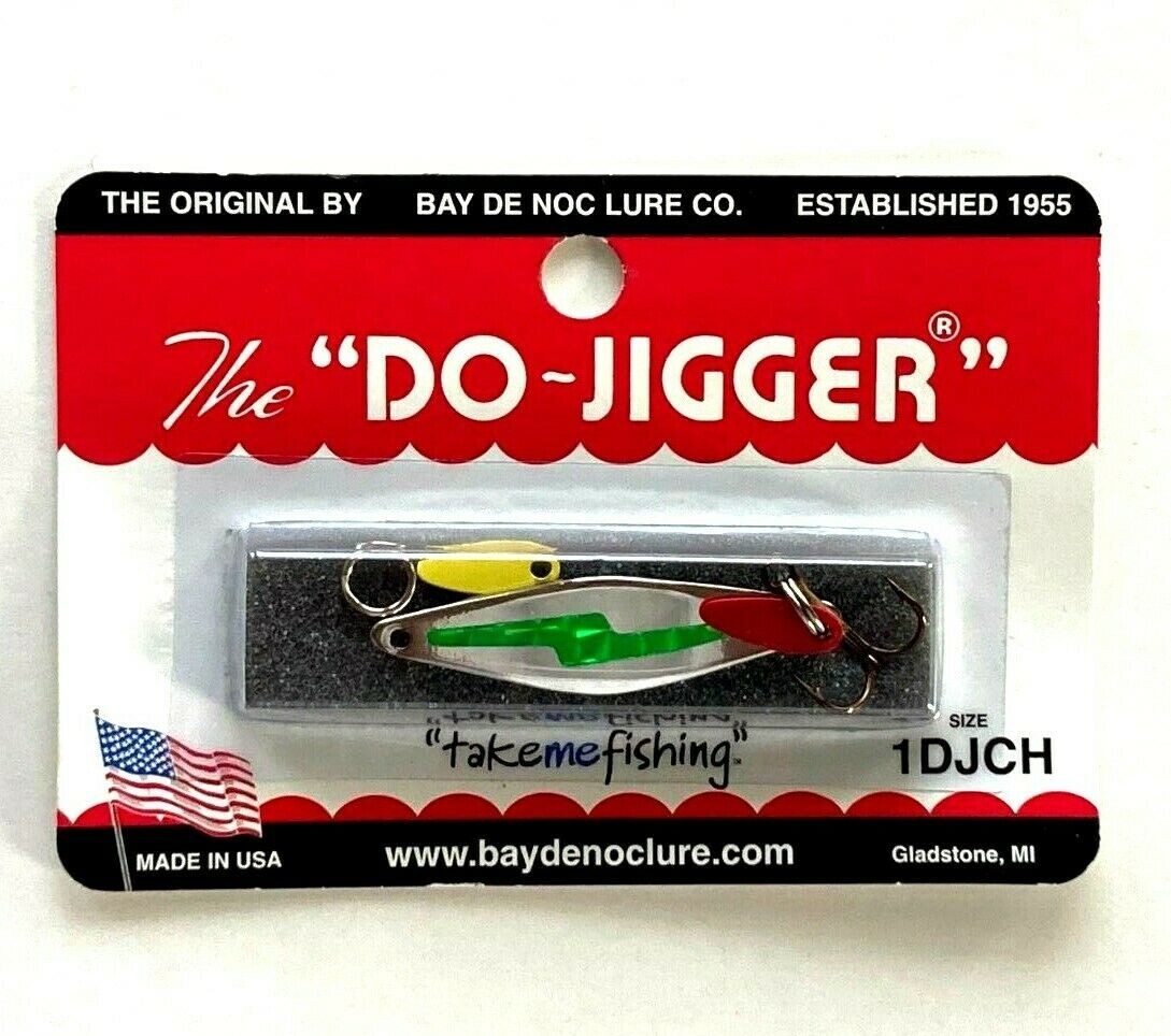 do jigger fishing lure Bay De Noc Do-Jigger Classic Ice Jigging Spoon Fishermans Central smaller trout and bass Solve Your Walleye Problem With