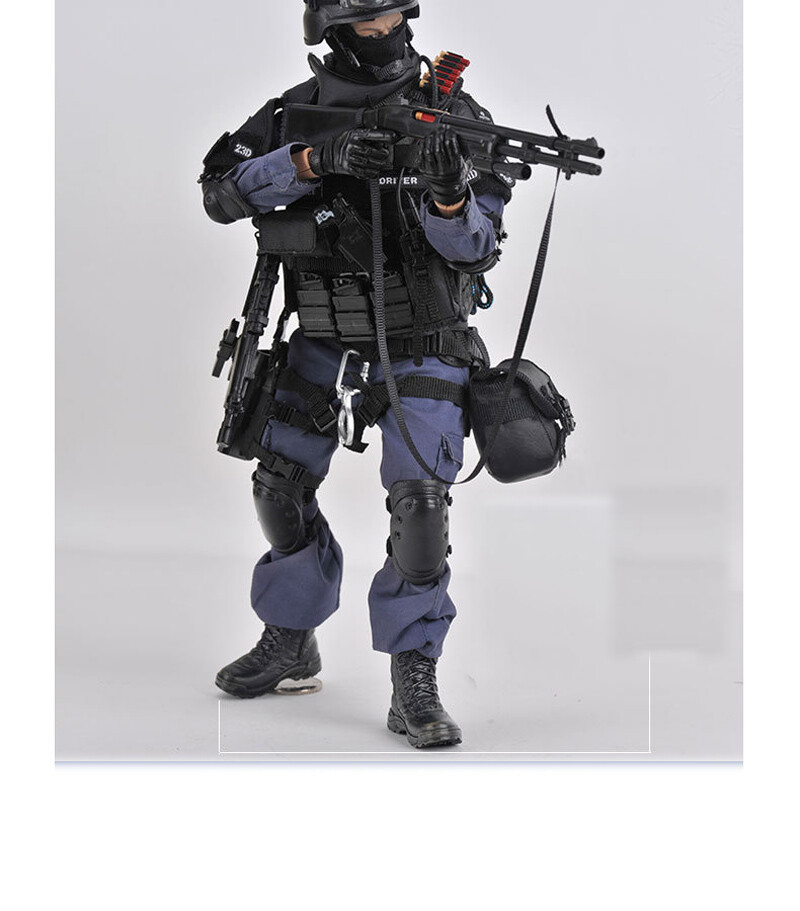 【ウェイン】1/6 SWATとnight ops jumper 2体セット 1/6 Swat New Model Action Police Man 30 CM Height Hot Sale