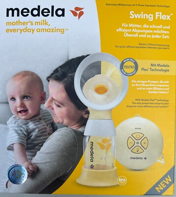 Medela Swing Flex elektrische Einzel-Milchpumpe 2-Phasen-Expression 