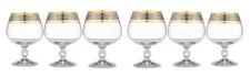 Crystalex 40149/250/QP249 8.25 oz, Claudia Exclusive, Brandy Glasses, Set of 6