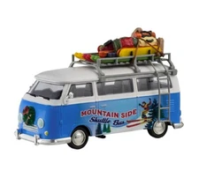 Lemax SKI VAN -Mountainside Shuttle Holiday Village Accessory-Train Accent