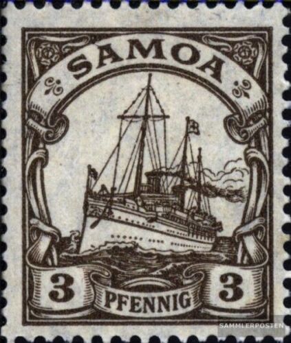 Samoa (German. Colony) 20 with hinge 1915 Ship Imperial Yacht Hohenzollern - Picture 1 of 1