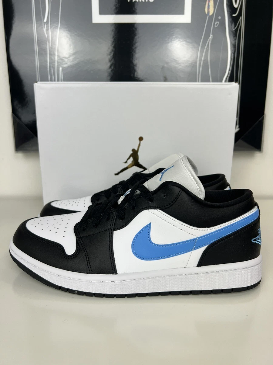 Jordan 1 Low Black University Blue W | eBay