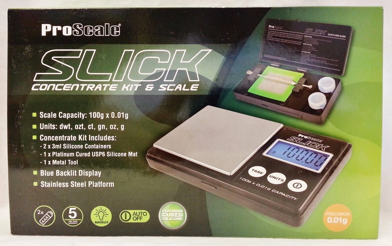 New ProScale Slick Kit & Scale 100g X 0.01g Scale With Free Shipping